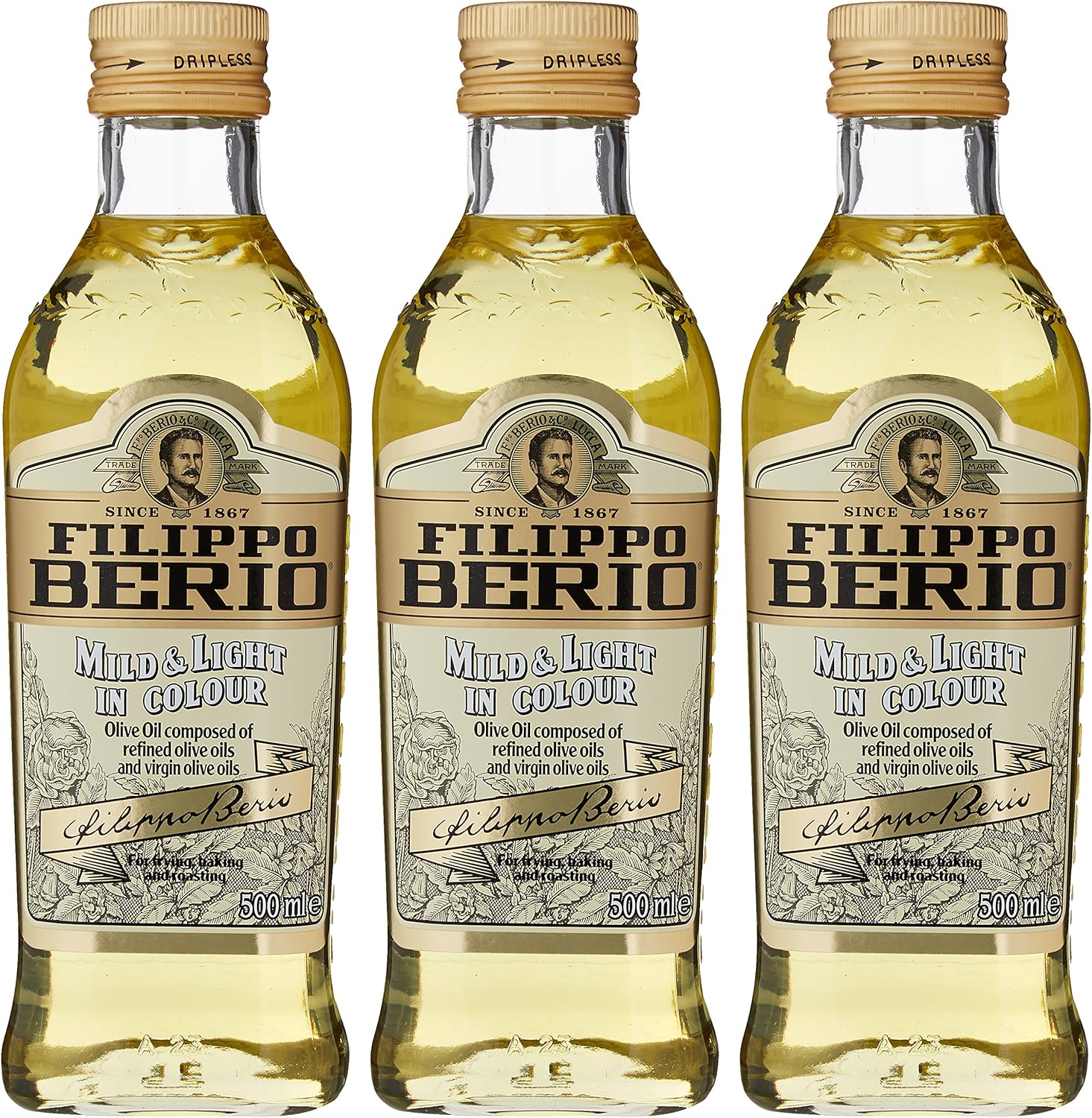 Filippo Berio Mild & Light Olive Oil, 500ml 5