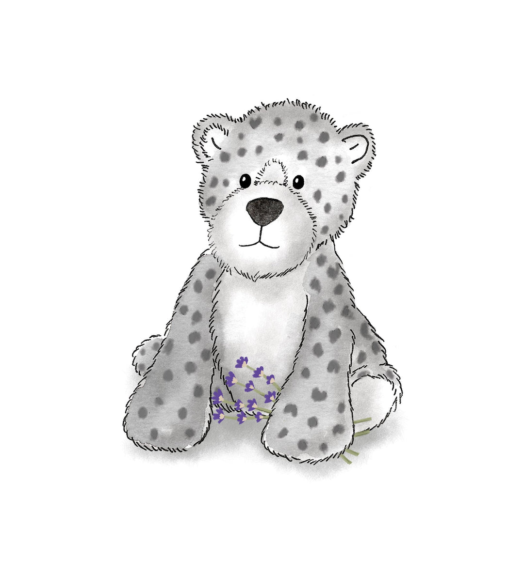 Warmies 13" Snow Leopard