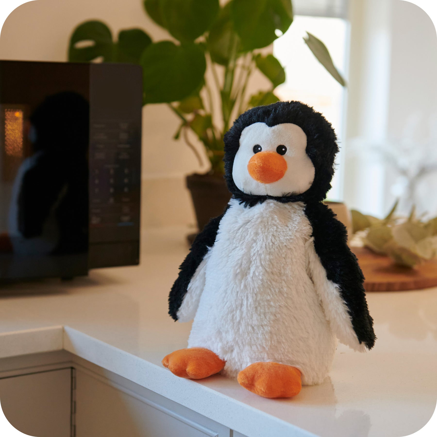 Warmies Black and White Penguin Heatable Plush Toy 11