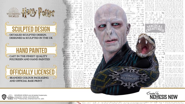 Nemesis Now Officially Licensed Harry Potter Lord Voldemort Bust 30.5cm