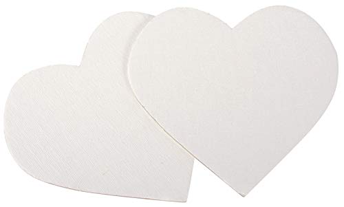 EDUPLAY 210230 Canvas Hearts Set of 5'' Spring & Mother's Day, Multi Colour