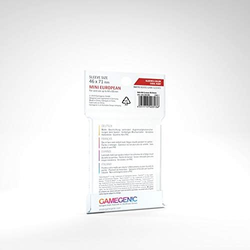 GAMEGEN!C - Prime Mini European-Sized Sleeves 46 x 71 mm (50), Colour Clear (GGS10050ML)