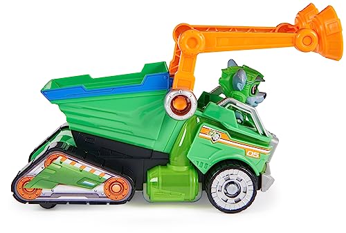 Paw Patrol: The Mighty Movie Toy Recycling Lorry with Rocky Mighty Pups Action Figure - Lights, Sounds & Interactive Play (6067508)