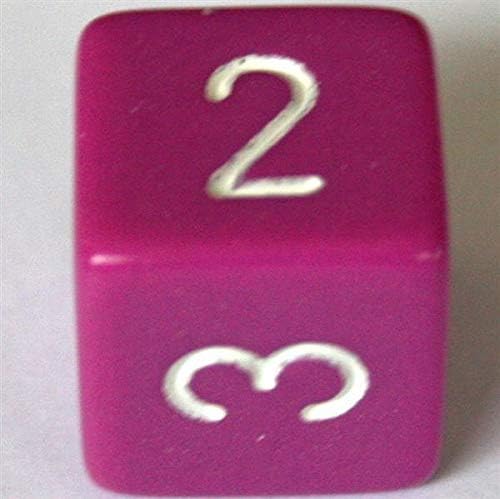 Chessex CHX25427 Dice-Opaque Light Purple/White Set