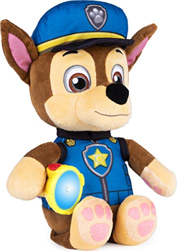 PAW Patrol Snuggle Up Chase Plush with Torch and Sounds, for Kids Aged 3 Years