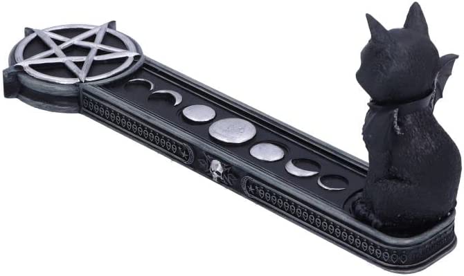 Nemesis Now Cult Cuties Malpuss Gothic Incense Holder in Black Resin 5