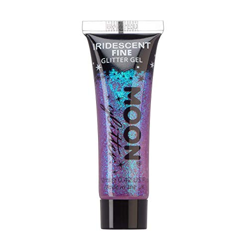 Iridescent Fine Face & Body Glitter Gel by Moon Glitter - Purple - Cosmetic Fest