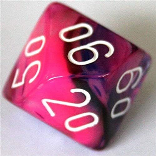 Chessex Chx27457 Dice-Festive Violet/White Set