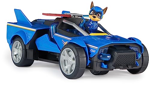 Paw Patrol: The Mighty Movie, Chase’s Mighty Transforming Cruiser with Mighty Pups Action Figure