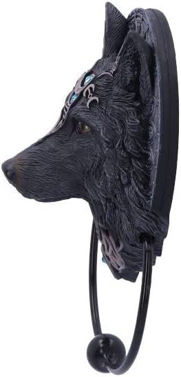 Nemesis Now Wolf Moon Door Knocker 20.5cm, Black