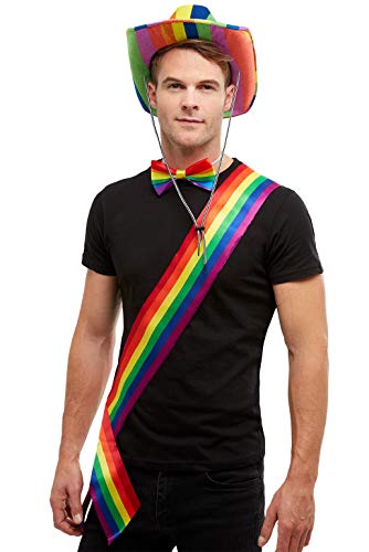 Smiffys 50997 Rainbow Sash, Unisex Adult, Multi-Colour, One Size