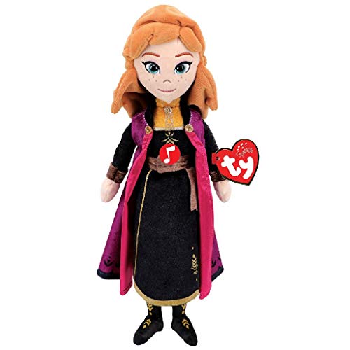 Ty 02407 Princess Anna W/Sound-Beanie-MED, Multicolored