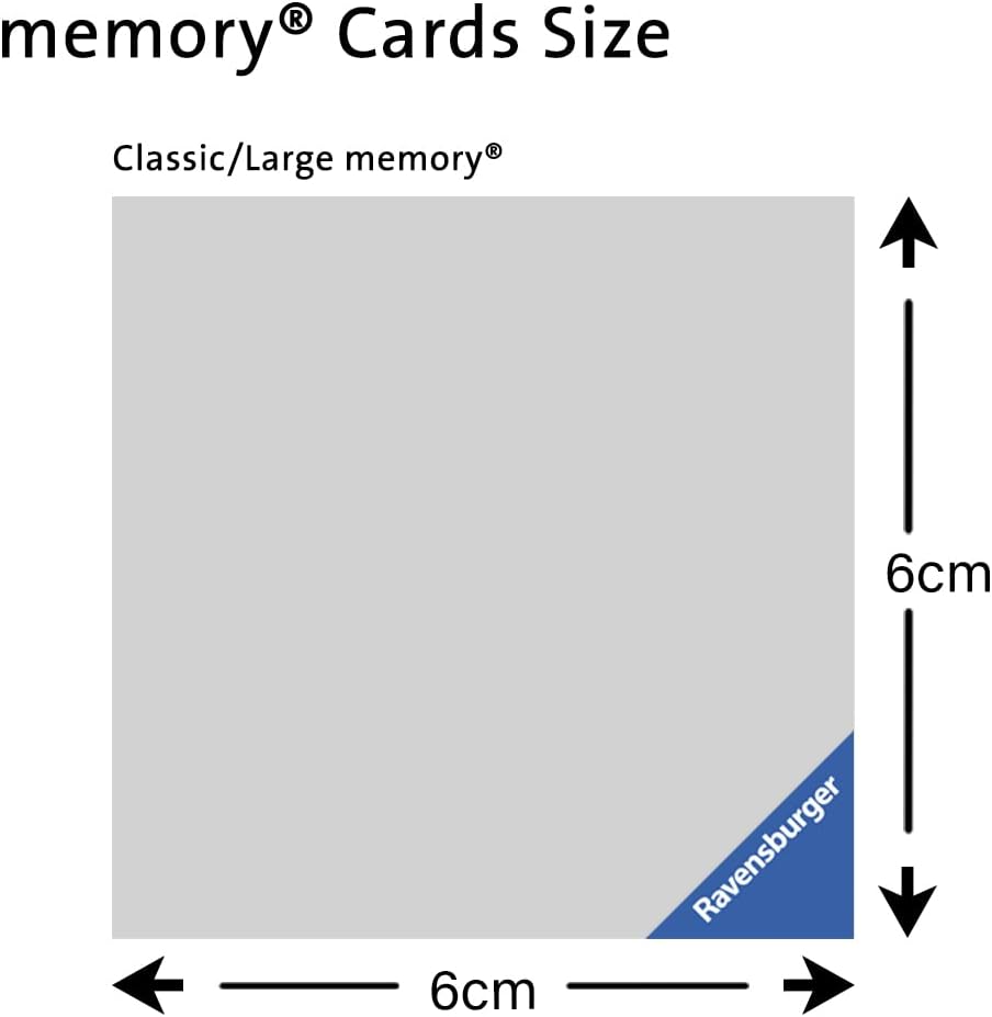 Ravensburger Classic Memory Game - Matching Picture Snap Pairs For Kids