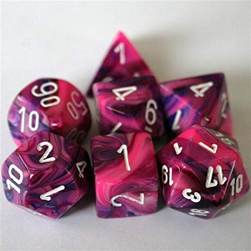 Chessex Chx27457 Dice-Festive Violet/White Set