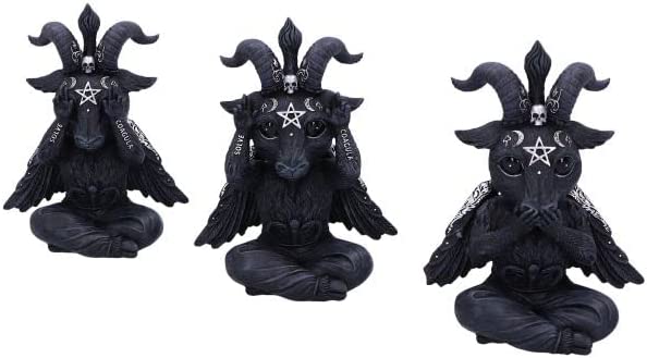 Nemesis Now Cult Cuties Three Wise Baphoboo Black 13.4cm