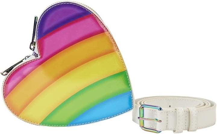 Loungefly Lisa Frank Logo Heart Rainbow Mini Backpack