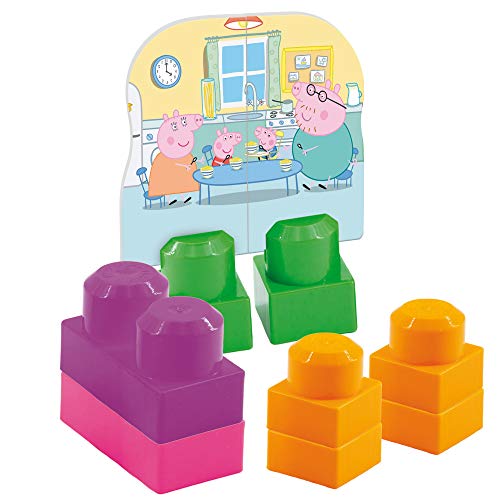 Lisciani 82674 1st Age Games – peppa pig Backpack – Baby Block 36 PCS – 82674-ca