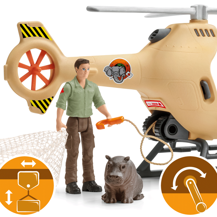 Schleich 42476 Animal Rescue Helicopter Wild Life