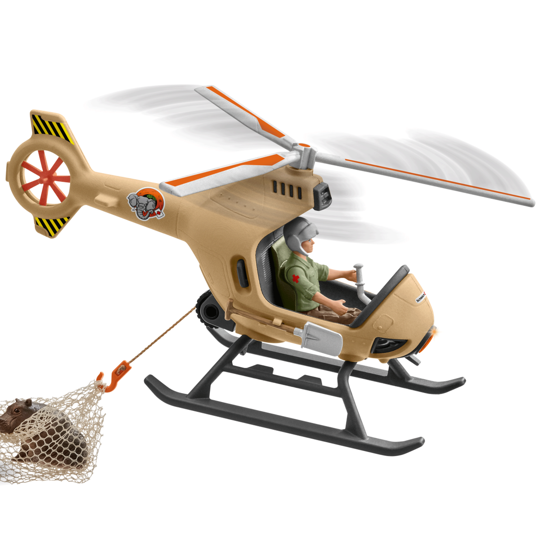 Schleich 42476 Animal Rescue Helicopter Wild Life