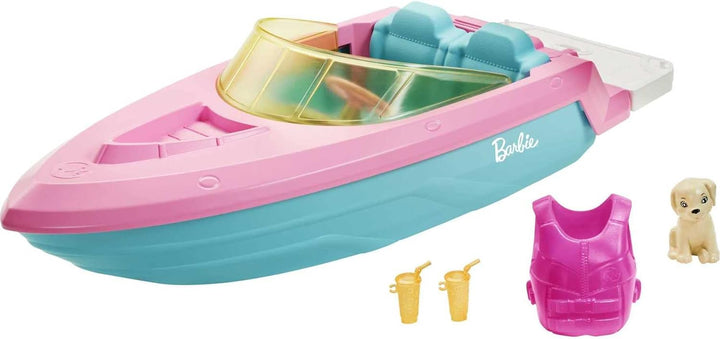 Barbie Boat with Puppy and Accessories