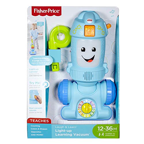 Fisher-Price FNR97 Laugh Light-up Learning Vacuum, Baby and Toddler Push Toy