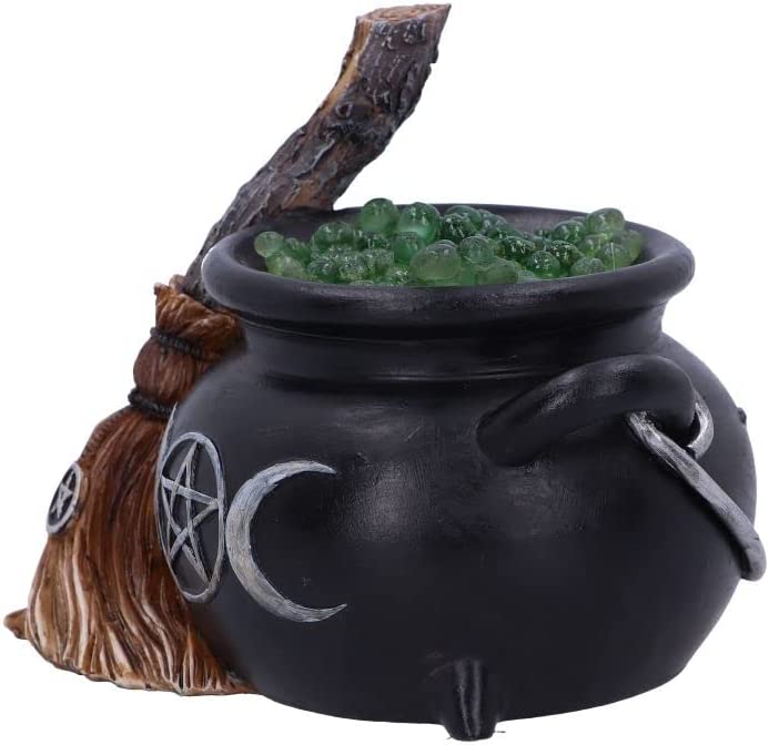 Nemesis Now Bubbling Cauldron 14.5cm, Black