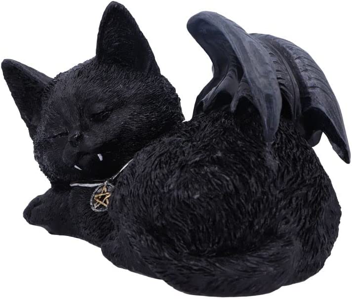 Nemesis Now Cat Nap - Black Bat Cat Figurine (U6106W2) 5