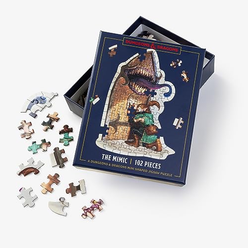 Dungeons & Dragons Mini Shaped Jigsaw Puzzle: The Mimic Edition: 102-Piece Colle