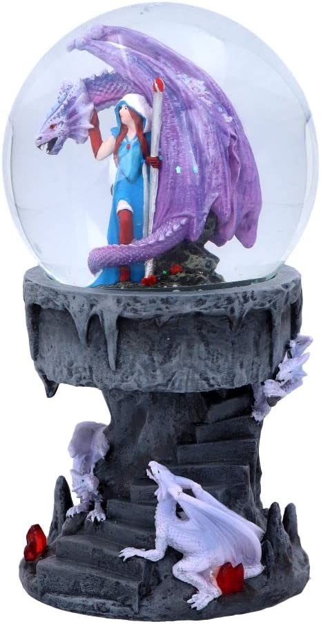 Nemesis Now Anne Stokes Dragon Mage Fantasy Snowglobe Shaker (B5136R0)