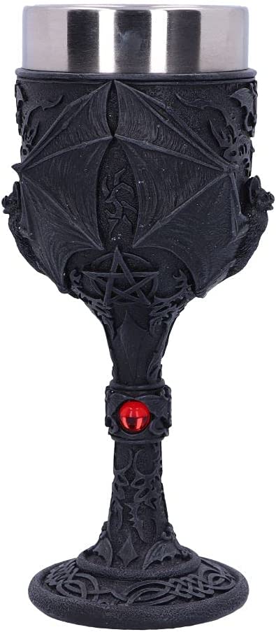 Nemesis Now Dark Fang Goblet 18.5cm, Black