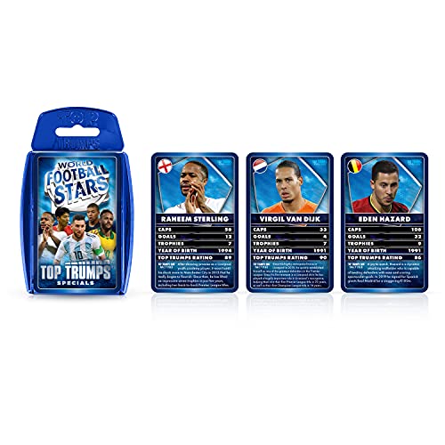 Top Trumps 784 WM01943 EA TT-World Football Stars (Blue), Multi