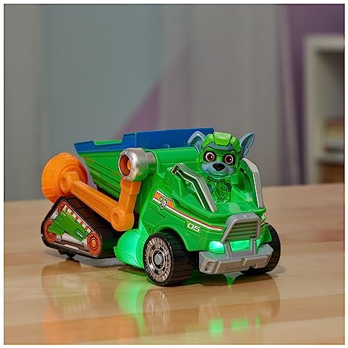 Paw Patrol: The Mighty Movie Rocky Recycling Lorry Playset - Lights, Sounds & Action Figure (6067508) 5