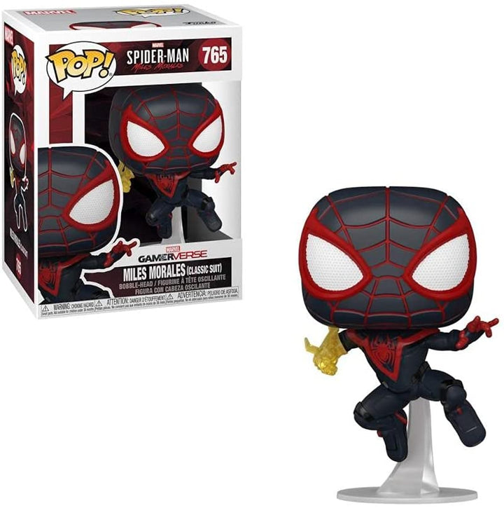 Spider-Man Miles Morales (traje clásico) Funko 50150 Pop! Vinilo n. ° 765