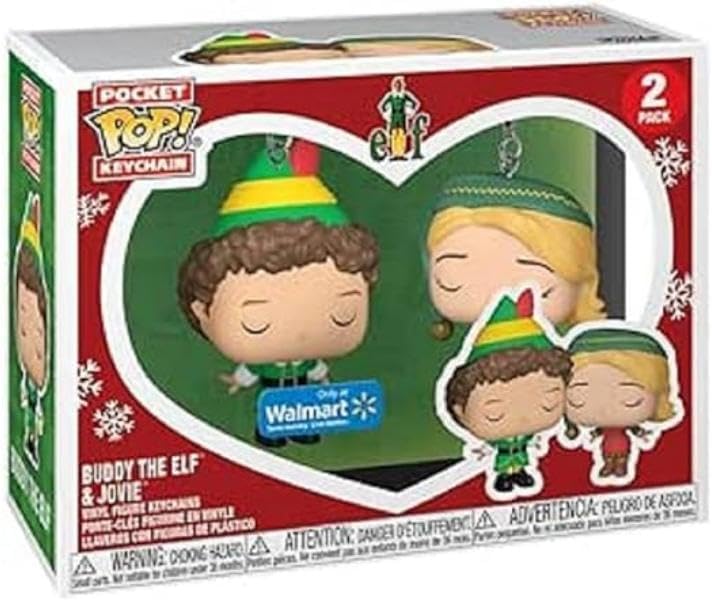 Funko Pop! Keychain: Elf - 2 Pack Buddy & Jovie Novelty Keyring