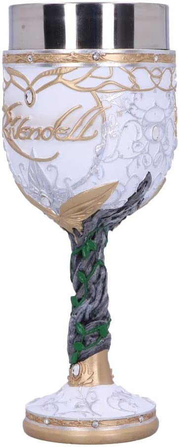 Nemesis Now Officially Licensed Lord of The Rings Rivendell Goblet, White, 19.5c