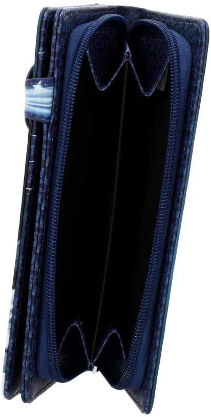 Nemesis Now Warriors of Winter Lisa Parker Embossed Purse 19cm Blue, PU, 18.5cm