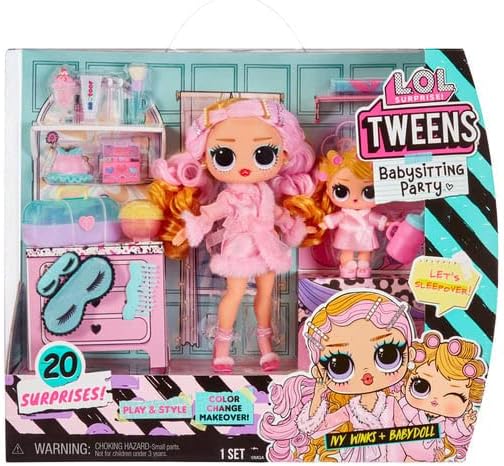 L.O.L. Surprise! Tween Babysitting Sleepover Party - IVY WINKS & BABYDOLL - Unbox 20 Surprises