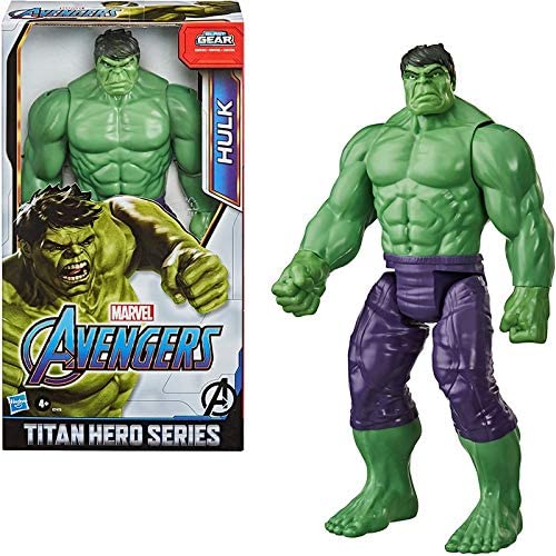 Marvel Avengers Titan Hero Series Blast Gear Deluxe Hulk Action Figure, 30-cm Toy, Inspired byMarvel Comics, For Children Aged 4 and Up