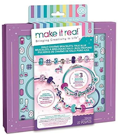 Make It Real 1721 Jewellery Making Sets for Children, Multi-Coloured