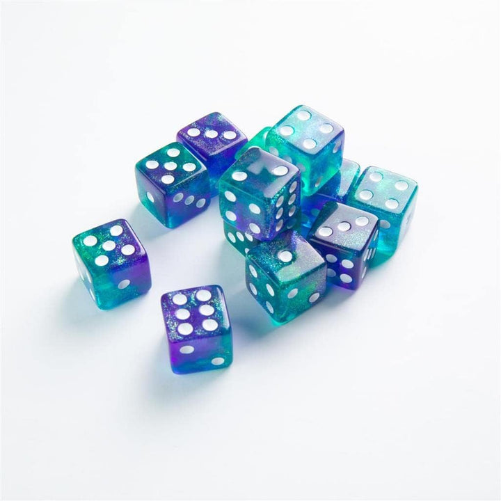 UNIT Gamegenic Galaxy Series - Aurora - RPG Dice Set (7pcs) Green/Purple