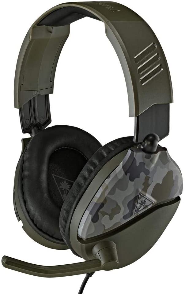 Turtle Beach Recon 70 Camo Green Gaming Headset – 40mm Speakers, Flip-Up Mic, Compatible with Xbox, PS5, PS4, Switch & PC 13