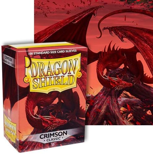 Dragon Shield - Classic Standard Size Sleeves 100Pk - Crimson, ART10021