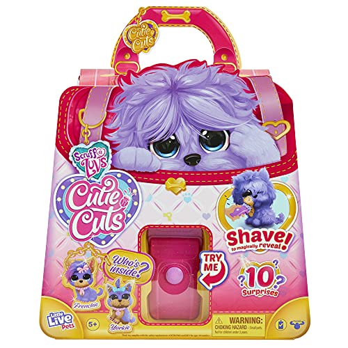 Little Live Pets Scruff-a-Luvs Cutie Cuts Shave, Reveal and Style, Plush Rescue pet & 30319 Cutie Cuts Lil Snippers