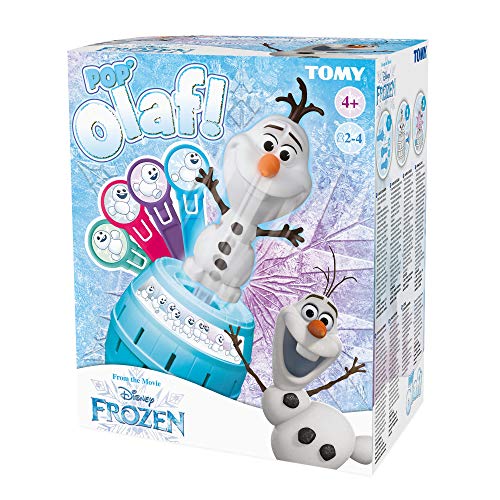 TOMY Pop Up Olaf Children's Action Board Game, Family & Preschool Kids Game, Act