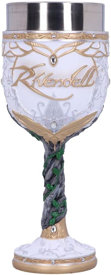 Nemesis Now Officially Licensed Lord of The Rings Rivendell Goblet, White, 19.5c