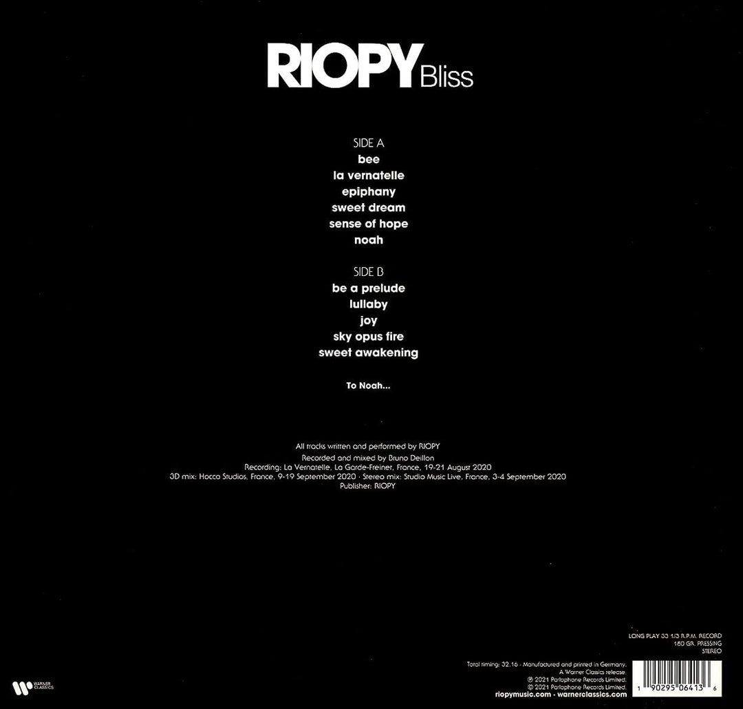 RIOPY - Bliss [Vinyl]