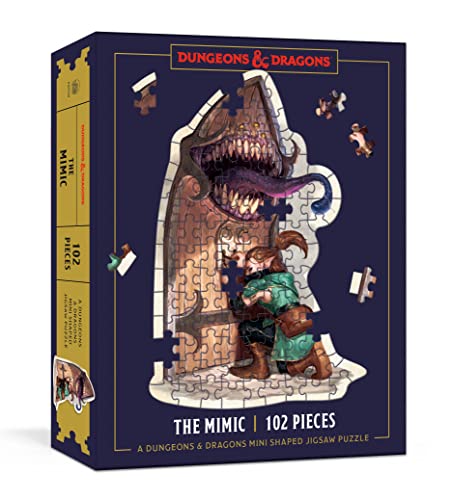 Dungeons & Dragons Mini Shaped Jigsaw Puzzle: The Mimic Edition: 102-Piece Colle