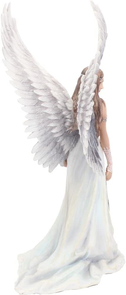 Nemesis Now Spirit Guide Anne Stokes Angel Figurine, White, 24cm, Resin