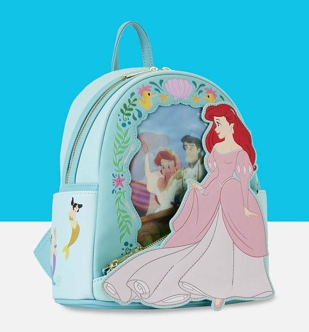 Loungefly Disney The Little Mermaid Princess Lenticular Mini Backpack