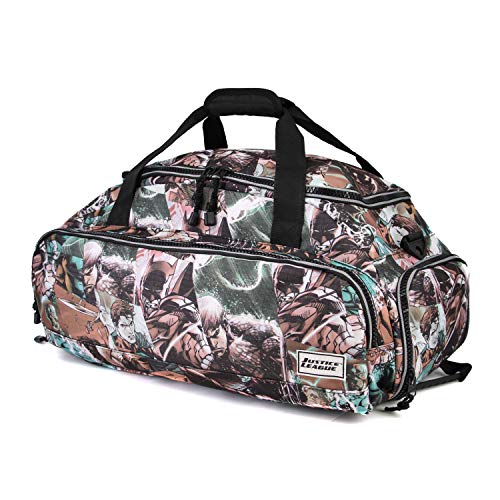 Karactermania Justice League Comics-Nomad Sport Duffel, 57 cm, 13.5 L, Grey